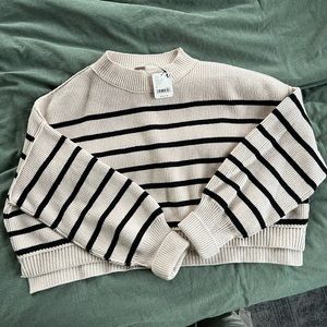 East Street Tunic Cropped Stripes NWT